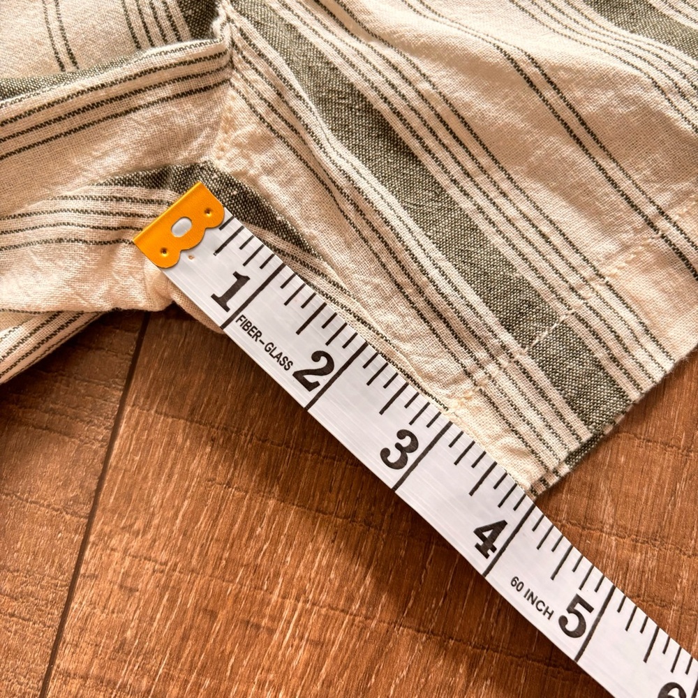 Anthropologie Women's Beachgoer Striped Linen Blend High Rise Shorts Siz… - Picture 7 of 15